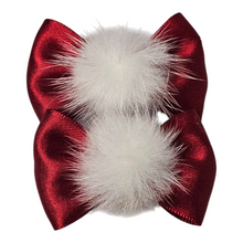 Load image into Gallery viewer, Winter Wonderland Pom Pom Bows Set Of 2