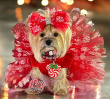 Load image into Gallery viewer, Christmas Snowflake Tutu Set Red