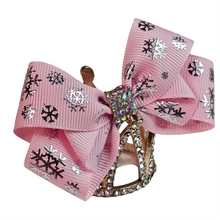 Load image into Gallery viewer, Snowflake Hair Bows