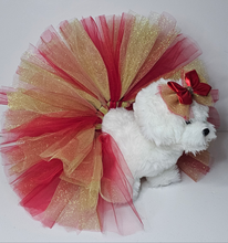 Load image into Gallery viewer, Sparkling Red / GoldTutu Set