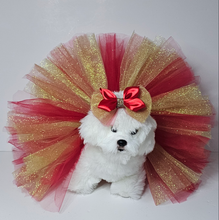 Load image into Gallery viewer, Sparkling Red / GoldTutu Set