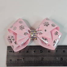 Load image into Gallery viewer, Snowflake Hair Bows