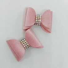 Load image into Gallery viewer, Small Rhinestone Hair Bows