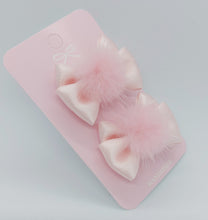 Load image into Gallery viewer, Festive Pompom Hair Bows