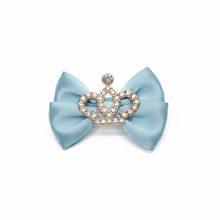 Load image into Gallery viewer, Powder Blue Royalty Hair Bow
