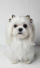 Load image into Gallery viewer, Tartan Check Bows on Elastic – Dog Grooming Hair Bows (10 pcs)
