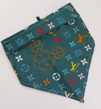 Load image into Gallery viewer, LV Inspired Bandana (green)
